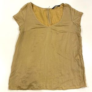 Small brown super soft Zara shirt
